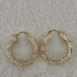 Gold Versace inspired Earrings Meduim